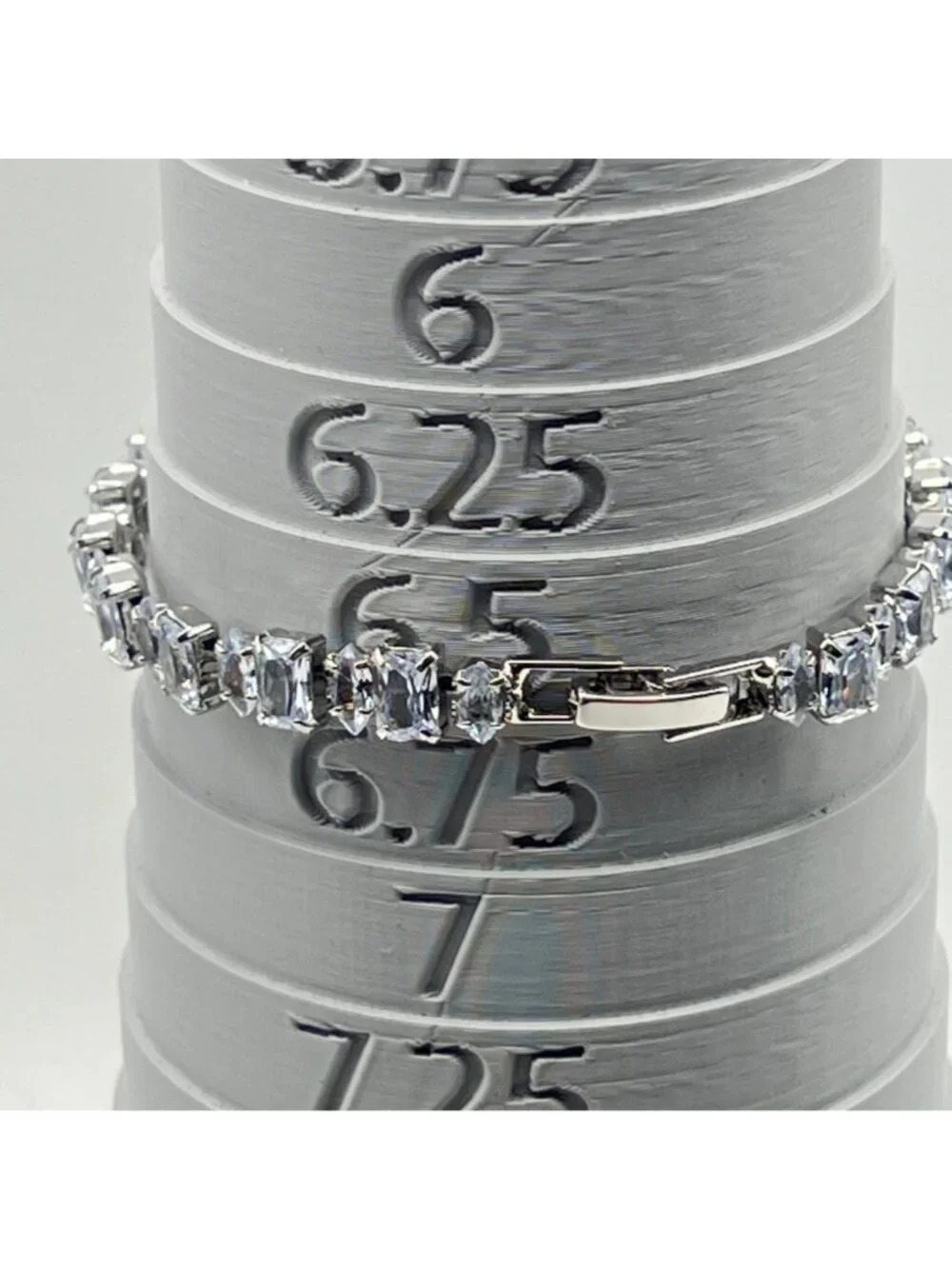 Clear CZ Tennis Bracelet 6.5